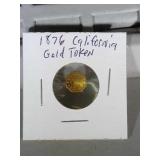 1876 California Gold Token