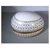 egg-shaped trinket box - 5 inches by 3.5 inches