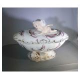 cherub candy dish - 10 inches by 5.5 inches
