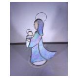 stained glass Madonna and child - 9 inches high
