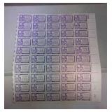 U.S. MNH 3 cent stamp sheet