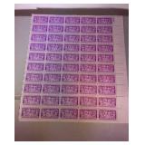 U.S. MNH 3 cent stamp sheet