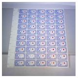 U.S. MNH 3 cent stamp sheet