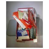 shoebox of mixed stamps