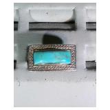 sterling silver turquoise ring, size 7