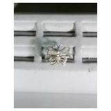 sterling silver butterfly ring, size 7.75