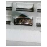 Walking Liberty half coin ring, size 10