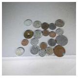 lot of 20 foreign coins