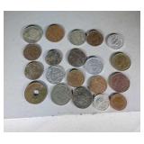 lot of 20 foreign coins