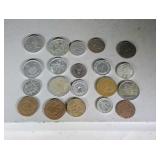 lot of 20 foreign coins