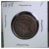 1848 large cent
