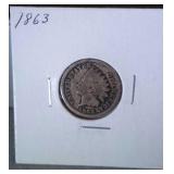 1863 Indian head penny