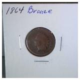 1864 BR Indian head penny
