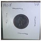 1908 Indian head penny