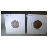 lot of 2 Lincoln pennies -1927 D and 1927 S
