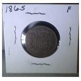 1865 2 cent piece