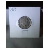 1916 Buffalo nickel - full horn