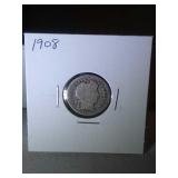 1908 Barber Dime