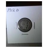 1912 D Barber Dime