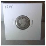 1914 Barber Dime