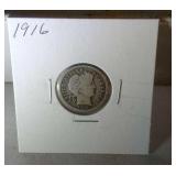 1916 Barber Dime