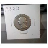 1932 D Washington Quarter