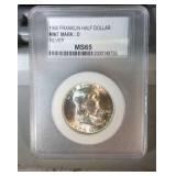 1960 D PCC MS65 Franklin half