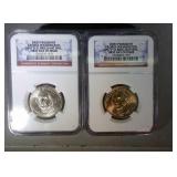 2007 P & D NGC Washington Dollars - BU