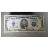 1934 D $5 silver certificate