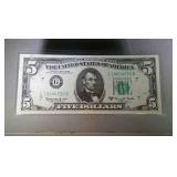 1963 A $5 FRN - Chicago - CU