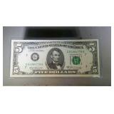 1969 A $5 FRN - Chicago - CU