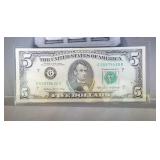 1985 $5 FRN - Chicago - CU