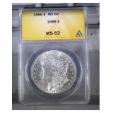 1888 ANACS MS62 Morgan Silver Dollar