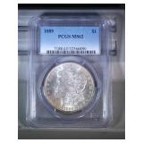 1889 PCGS MS62 Morgan Silver Dollar