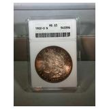 1902 O ANACS MS63 Morgan Silver Dollar-toned