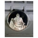 1.19 oz. sterling silver Genius of Michelangelo