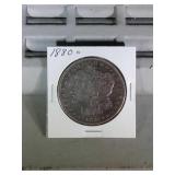 1880 O Morgan Silver Dollar
