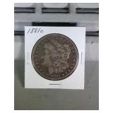 1881 O Morgan Silver Dollar