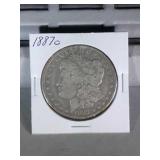 1887 O Morgan Silver Dollar