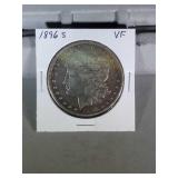1896 S Morgan Silver Dollar VF