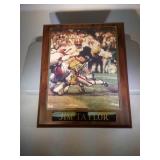 Jim Taylor autographed plaque