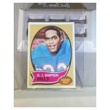 1970 Topps OJ Simpson rookie card