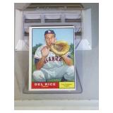 1961 Topps Del Rice baseball card