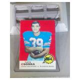 1969 Topps Larry Csonka football card rookie