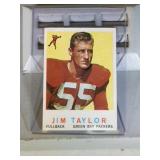 1959 Topps Jim Taylor rookie Packers card
