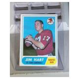 1968 Topps Jim Hart football card