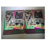 Lot of 2 Vintage Hank Aaron folders