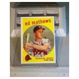 1959 Topps Eddie Mathews baseball card