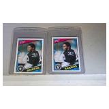 Lot of 2 1984 Topps Marcus Allen cards