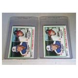 Lot of 2 1978 Topps Nolan Ryan cards